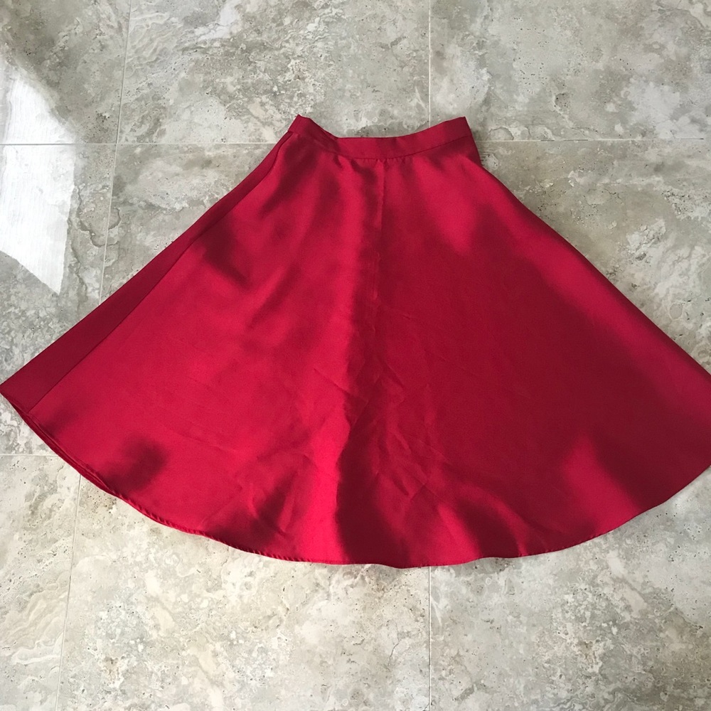 Midi A line skirt